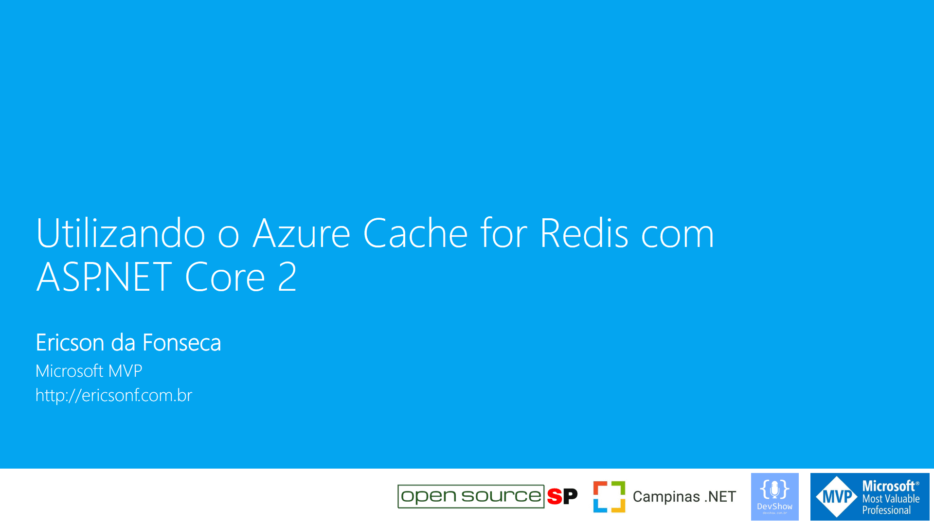 Utilizado o Azure Cache for Redis com ASP.NET Core 2